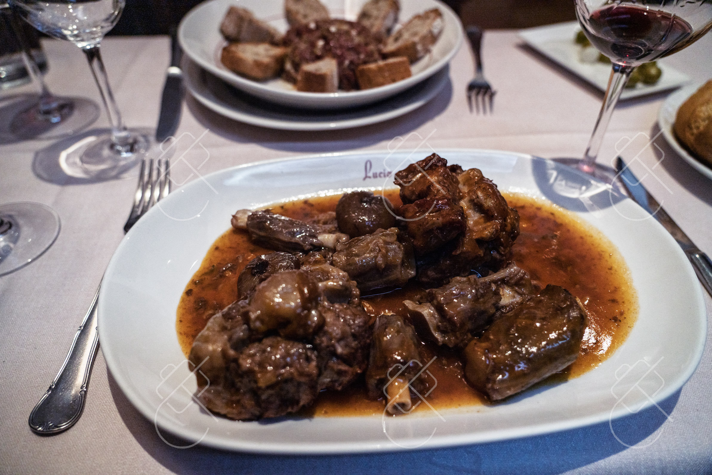 Slow-braised beef shank — Spain