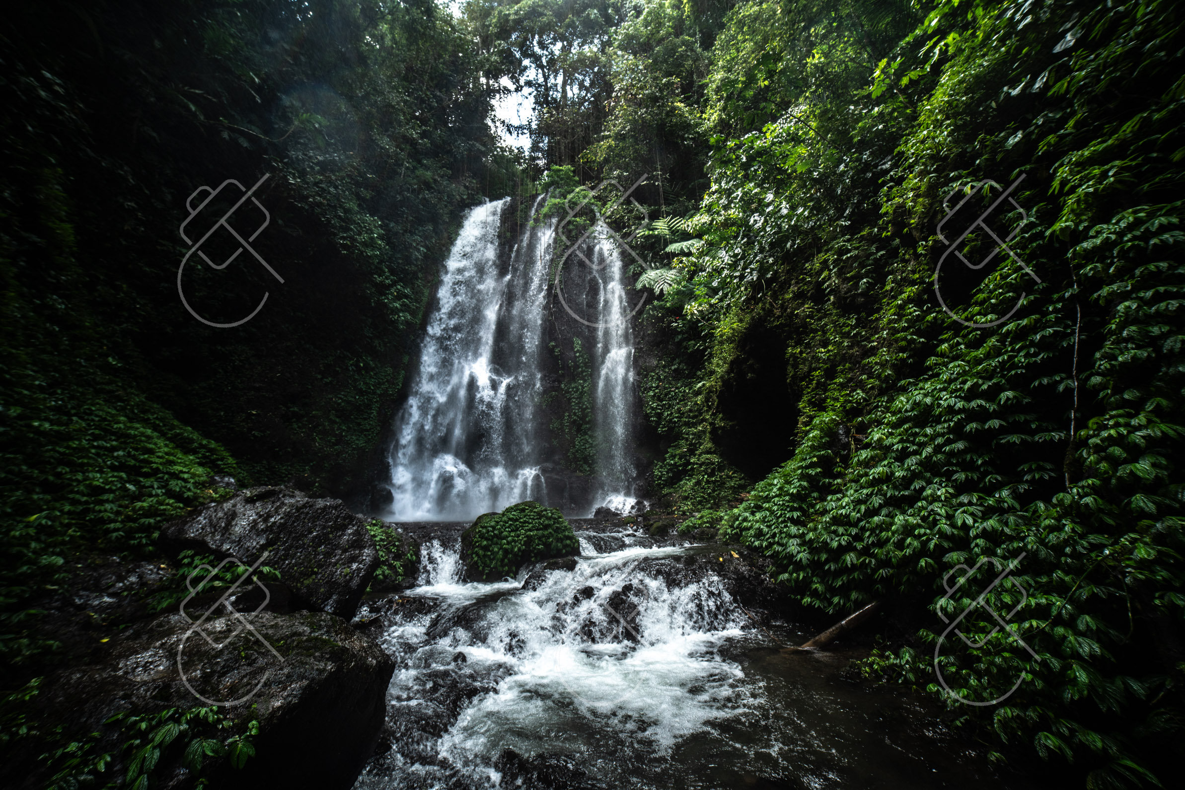 Munduk: waterfalls and highland weather — fine art travel photography print available from Clever Tourists