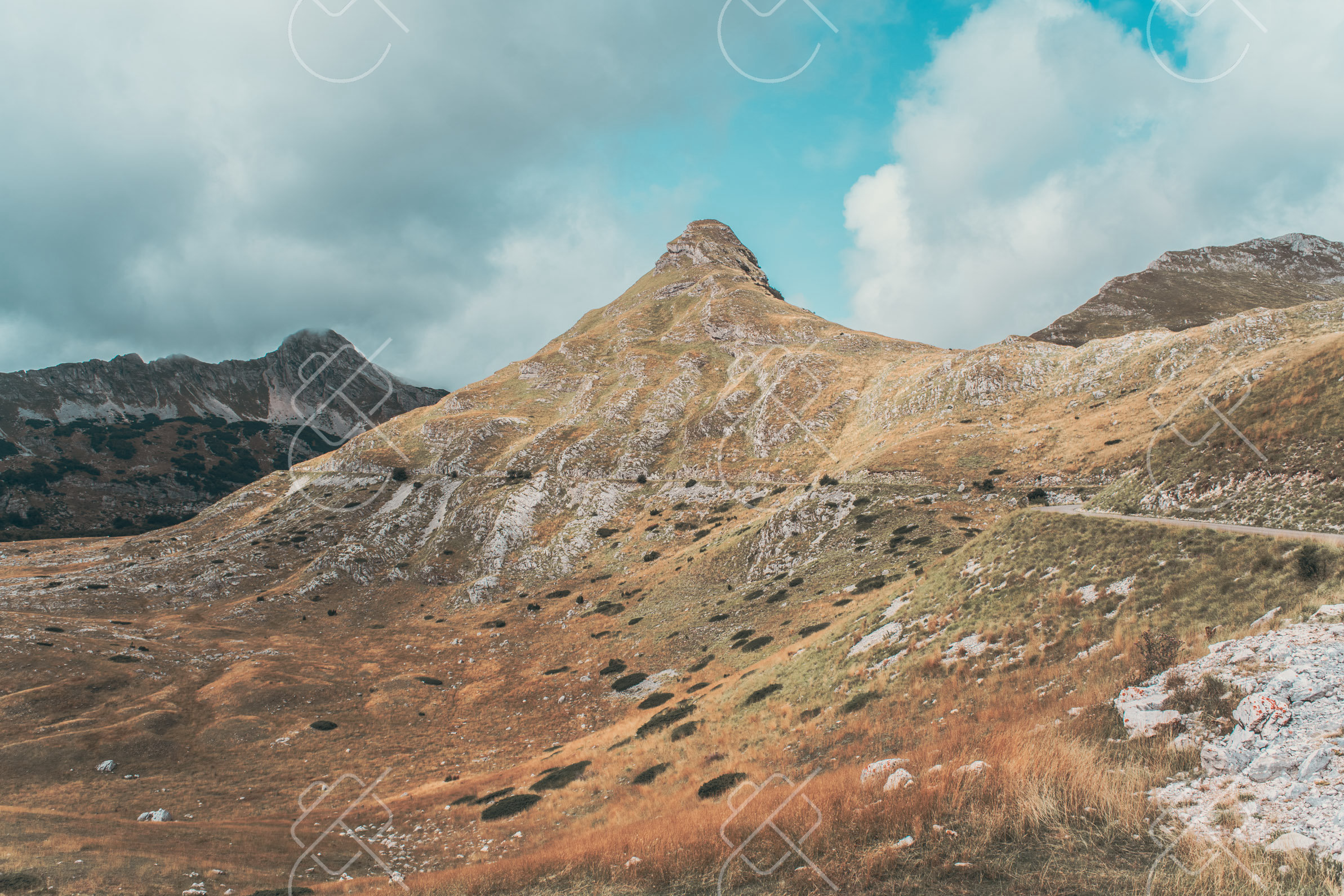 Limestone peaks in the highland country surrounding Nikšić — Nikšić, fine art travel photography print available from Clever Tourists